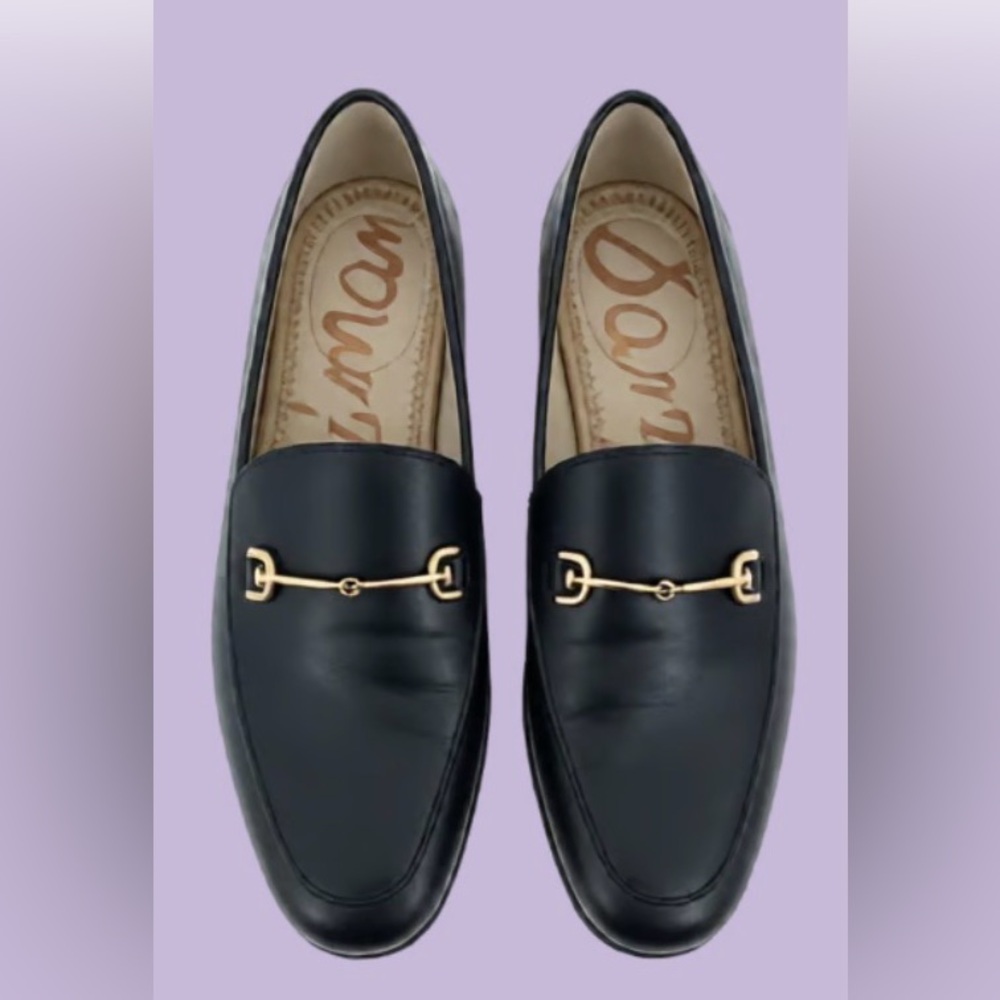 Sam Edelman Lorraine Black Leather Loafers — Size 8